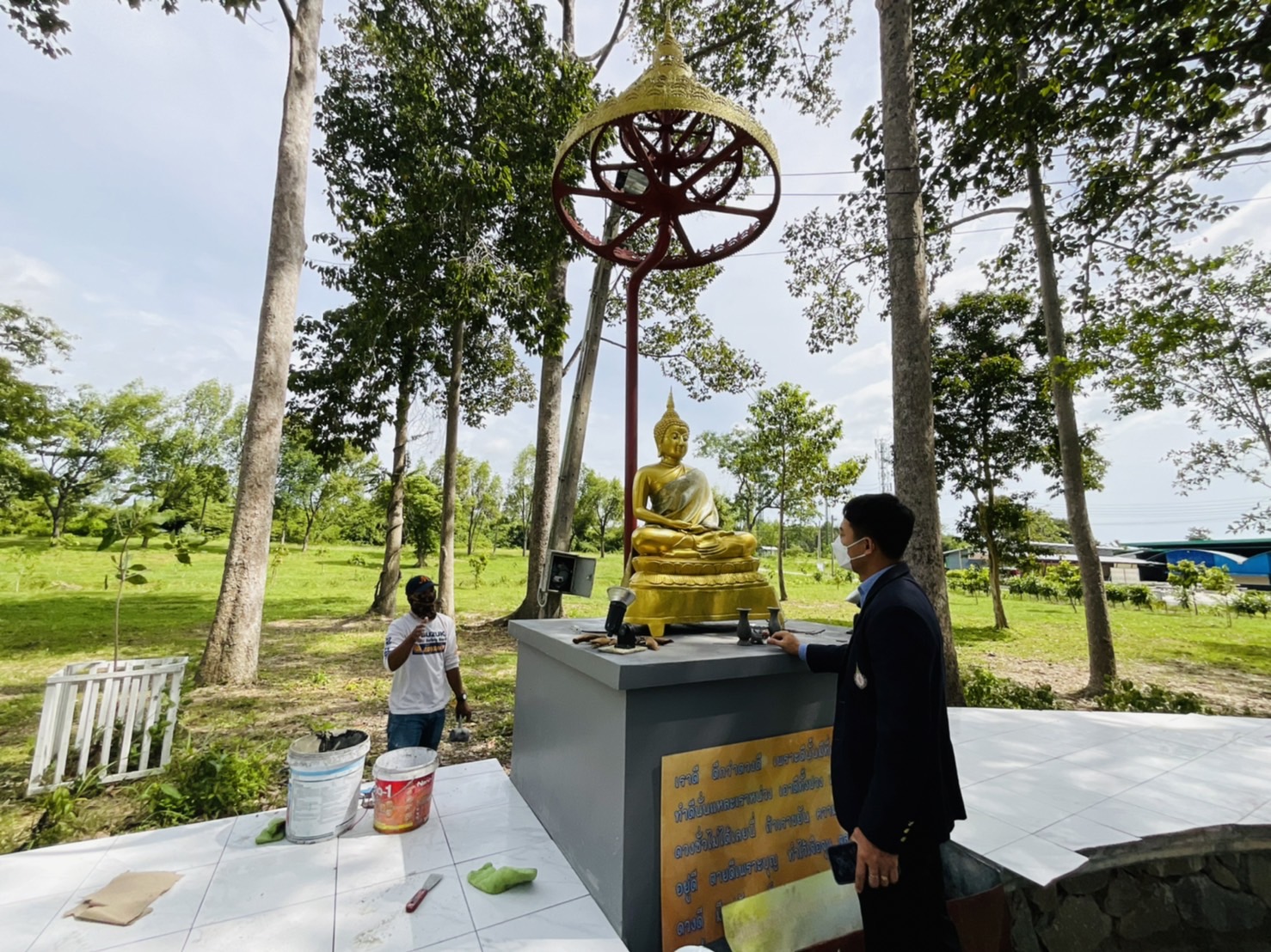 รองอธิการบดีฝ่ายกิจการนักศึกษาลงพื้นที่ติดตามงานปรับปรุงหอพัก