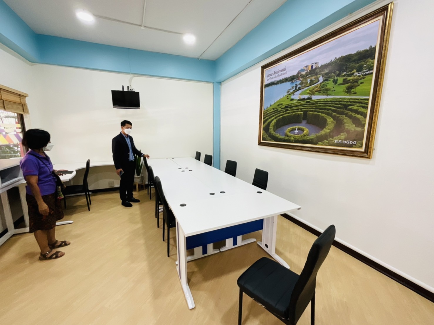 รองอธิการบดีฝ่ายกิจการนักศึกษาลงพื้นที่ติดตามงานปรับปรุงหอพัก