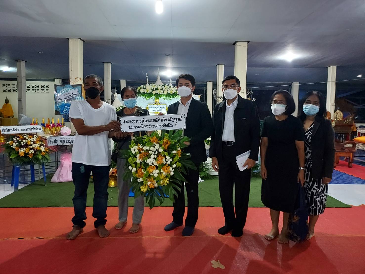 รองอธิการบดีฝ่ายกิจการนักศึกษาเป็นประธานพิธีสวดพระอภิธรรมนักศึกษา