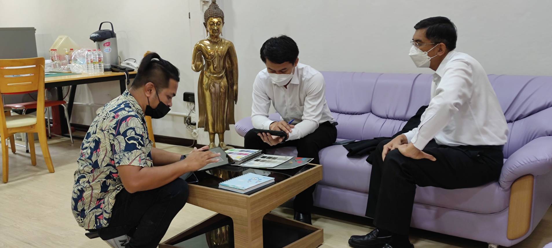 รองอธิการบดีฝ่ายกิจการนักศึกษาติดตามการปรับปรุงอาคารกิจกรรมนักศึกษา