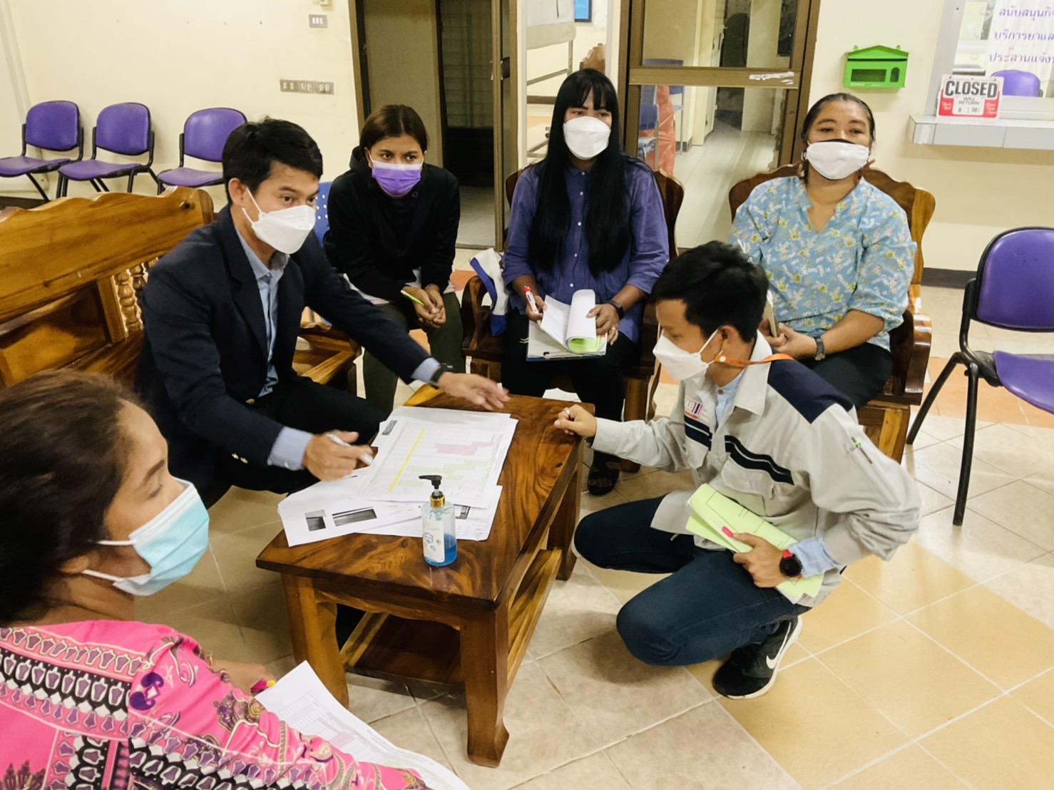 รองอธิการบดีฝ่ายกิจการนักศึกษาตรวจรับงานปรับปรุงหอพักลักษณานิเวศ 5