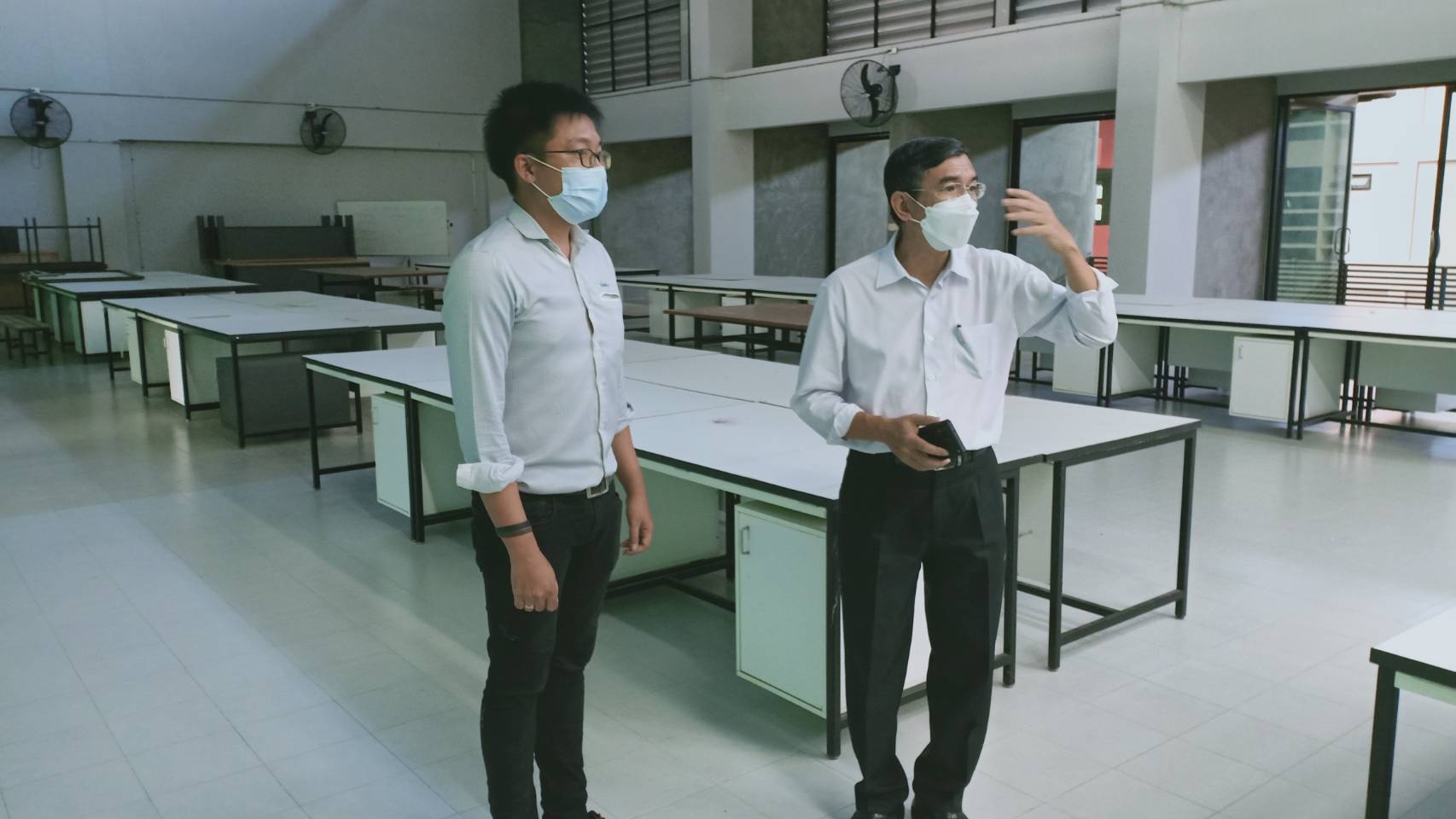 หัวหน้าส่วนกิจการนักศึกษาสังเกตการณ์การจัดกิจกรรมนักศึกษาสถาปัตย์ฯ วิถีใหม่