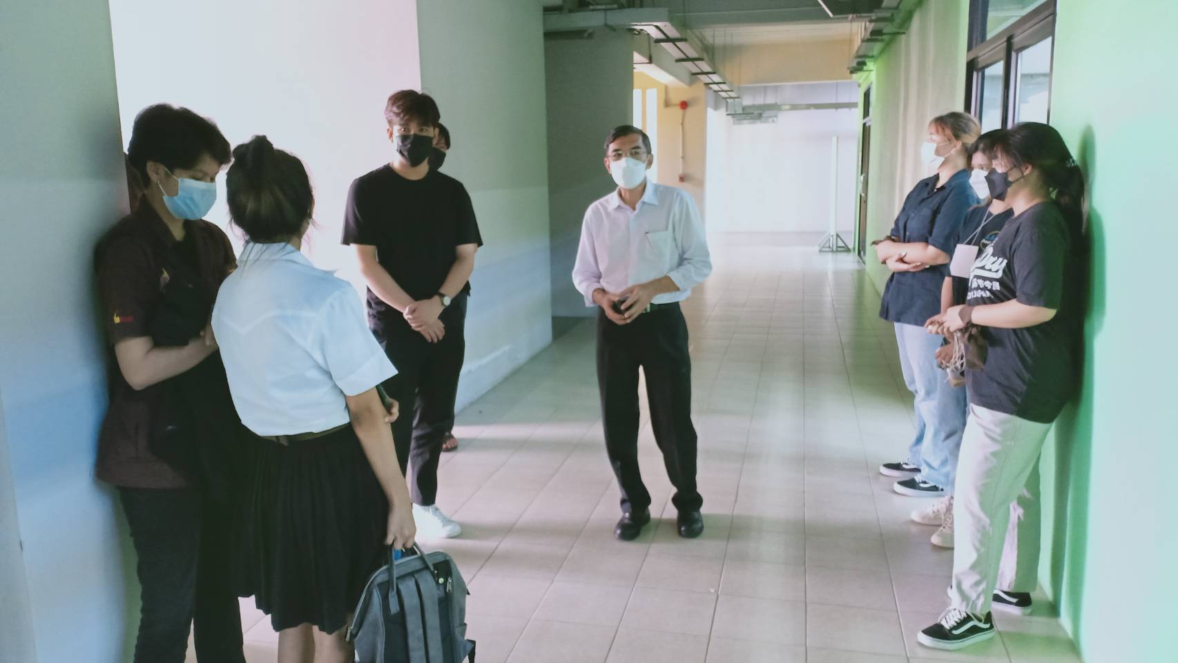 หัวหน้าส่วนกิจการนักศึกษาสังเกตการณ์การจัดกิจกรรมนักศึกษาสถาปัตย์ฯ วิถีใหม่