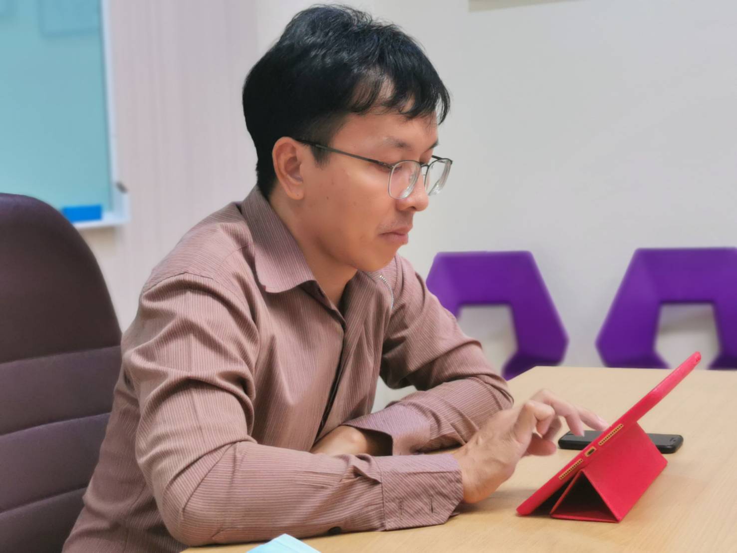 ส่วนส่งเสริมและพัฒนานักศึกษาสัมภาษณ์ทุนการศึกษาทั่วไป ประจำภาคการศึกษาที่ 1/2565