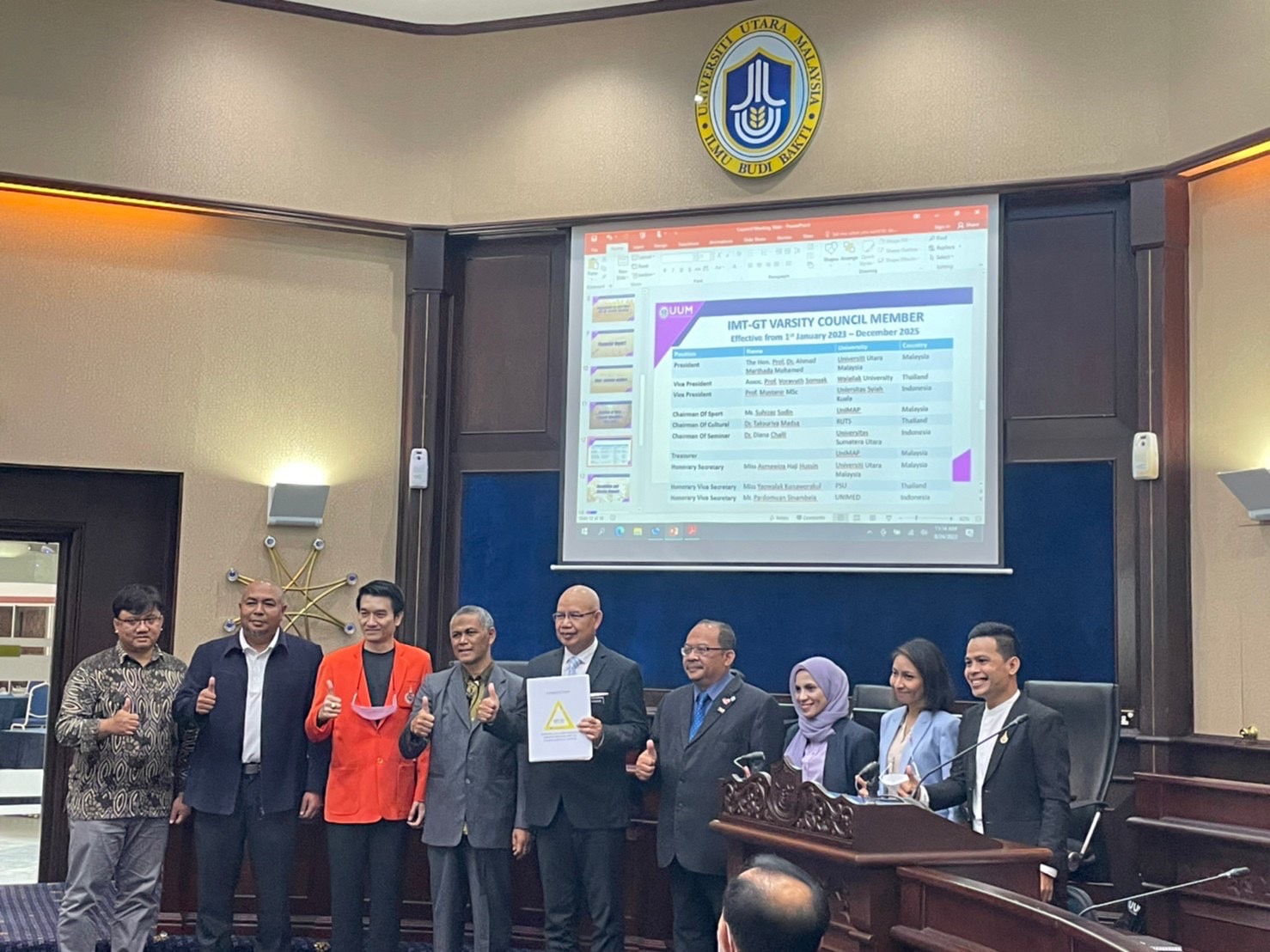 ตัวแทน ม.วลัยลักษณ์ เข้าร่วมการประชุม The 35th COORDINATION MEETING OF IMT-GT VASITY COUNCIL