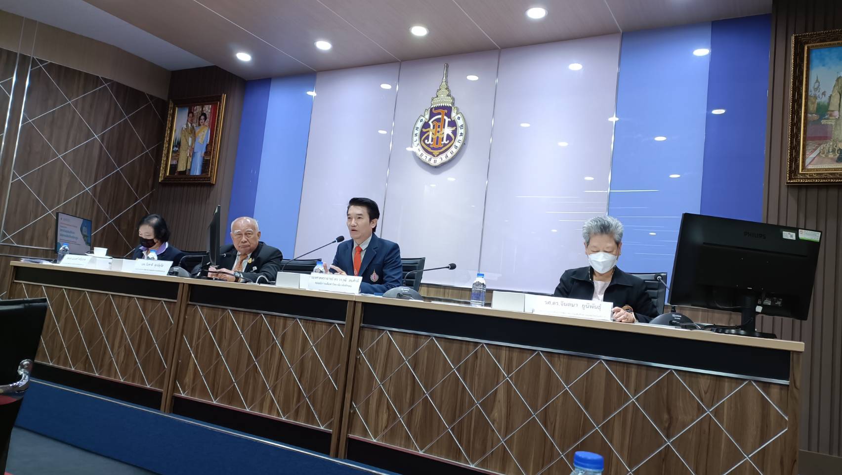 มวล. ต้อนรับคณะกรรมการพัฒนาสถาบันอุดมศึกษาปลอดผลิตภัณฑ์ยาสูบ และจัดบรรยายพิเศษการพัฒนามหาวิทยาลัยสู่มหาวิทยาลัยปลอดบุหรี่