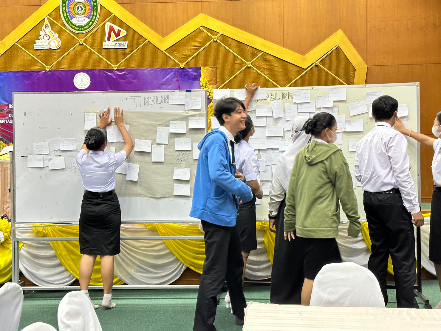 นักศึกษา มวล. ร่วมเสวนา "การมีส่วนร่วมในการปกป้องสงวนรักษาแหล่งมรดกวัฒนธรรมวัดพระธาตุ วรมหาวิหาร"