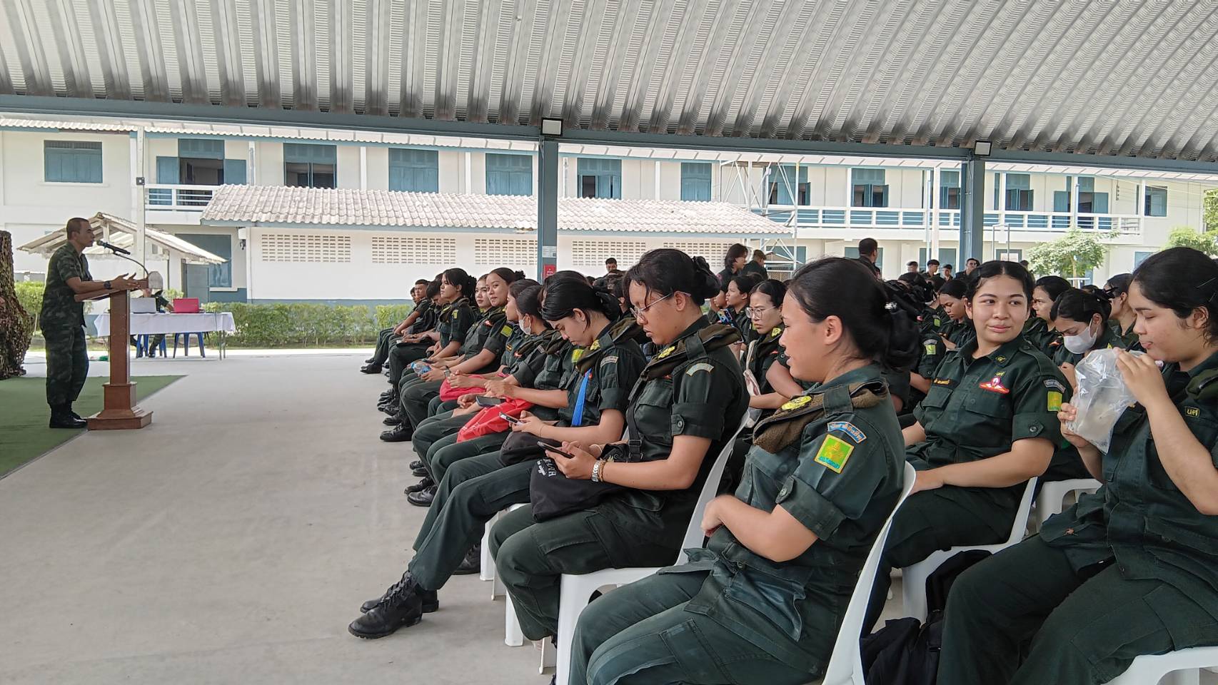 นักศึกษาวิชาทหาร มวล. ร่วมงานปฐมนิเทศ นศท ปีการศึกษา 2566