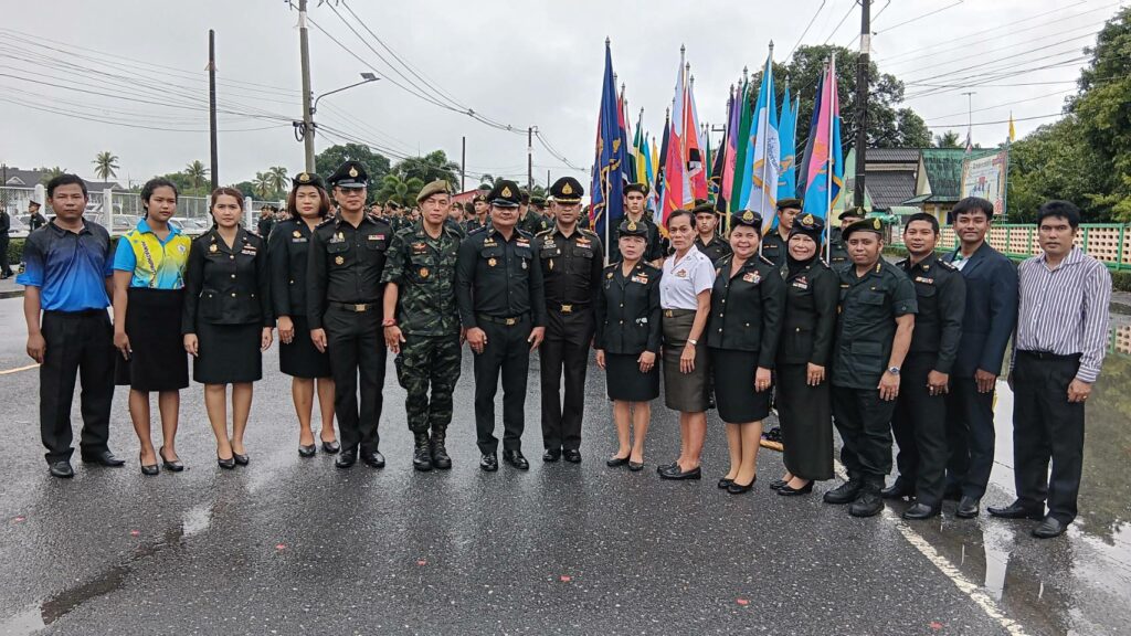 นักศึกษาวิชาทหาร ศูนย์ฝึกนักศึกษาวิชาทหาร ม.วลัยลักษณ์ ร่วมกิจกรรมวันวีรไทย