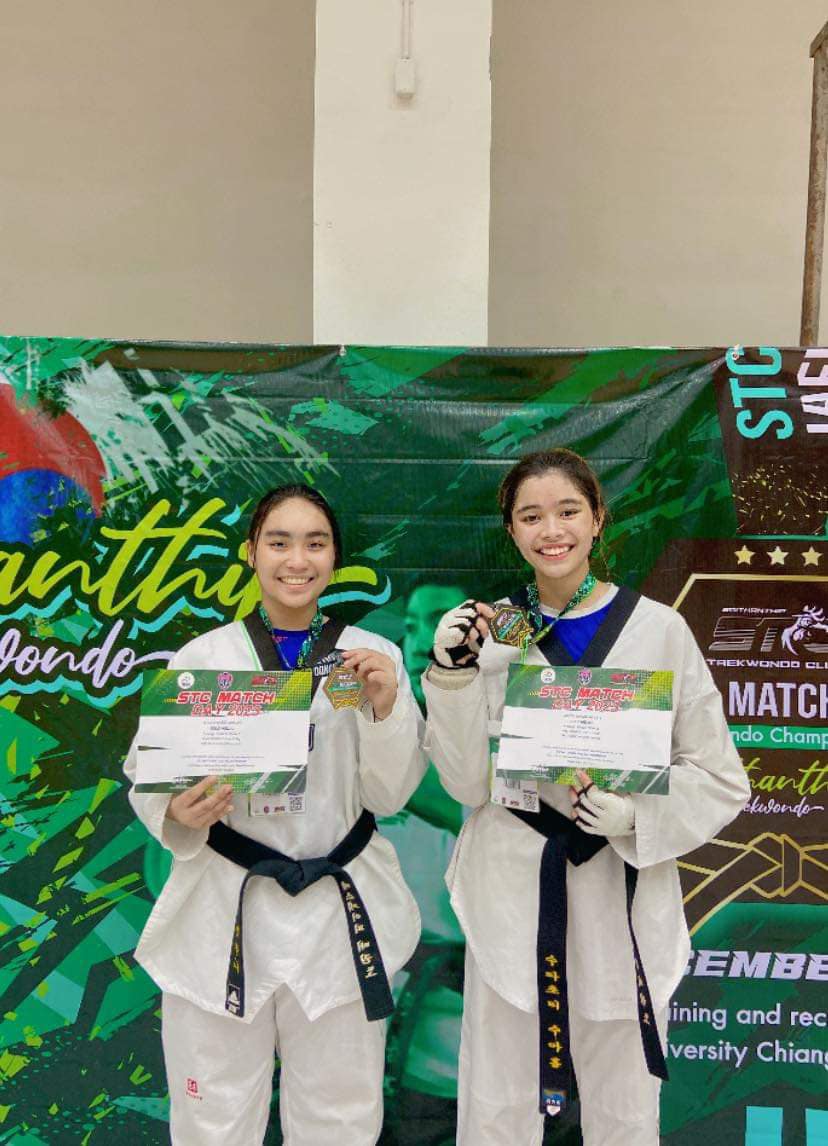 ชมรมเทควันโด มวล.คว้า 2 เหรียญทองรายการ STC Match Day 2023