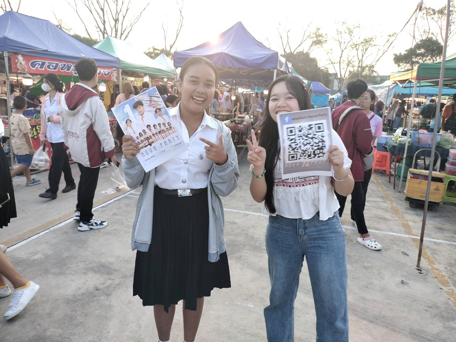 บรรยากาศการหาเสียงเลือกตั้งองค์การบริหารองค์การนักศึกษา