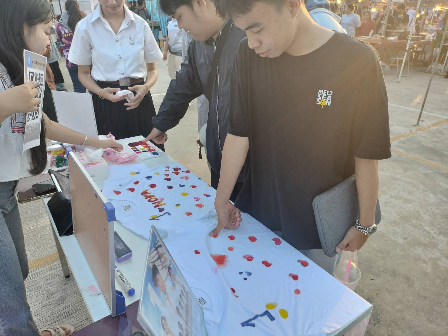 บรรยากาศการหาเสียงเลือกตั้งองค์การบริหารองค์การนักศึกษา